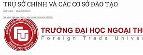 Các Ngành Học Của Đh Ngoại Thương